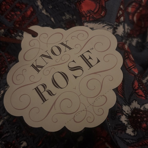 Women’s knox rose puff sleeve midi floral dress steel shore XL - Picture 5 of 5